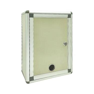 Imagem de Bothyi Caixa de sugestão com liga de alumínio de caixa de correio montada na parede com 2 teclas de carta de de correio Drop para a escada ao ar livre