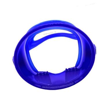 Imagem de Máscara de mergulho de óculos de mergulho Anti nevoeiro Visão larga portátil Oval confortável para óculos de à prova d'água Freios, Azul