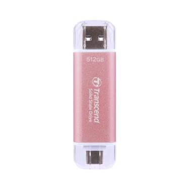 Imagem de Transcend 512GB External SSD, Up to 1,050MB/s, Dual USB Flash Drive for iPhone&iPad&Mac, Windows&Android, Tablet&PC, Smart TV, USB 3.2 Gen 2 Thumb Drive Photo Stick, 2-in-1 Type C &Type A Memory Stick