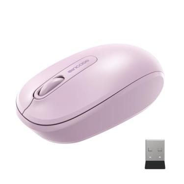 Imagem de Incase Mouse móvel sem fio 1850 – Projetado pela Microsoft – compacto, confortável, para uso com mão direita/esquerda, bateria de 6 meses, nano transceptor, funciona com Mac/Windows 8/10/11 (Light