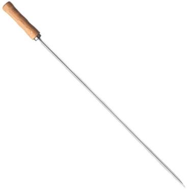 Imagem de Espeto para Churrasco de 65cm com Lâmina em Aço Inox e Cabo de Madeira