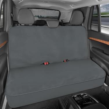 Imagem de BDK AquaShield Capa de assento traseiro de carro, capa de assento traseiro de neoprene impermeável para caminhões Van SUV, protetor de assento de carro ideal para crianças e cães, acessórios