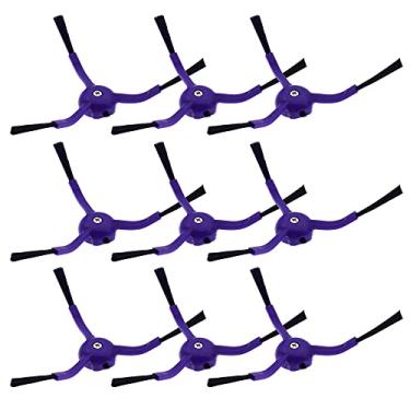 Imagem de neutop Escovas laterais de substituição compatíveis com acessórios de peças sobressalentes Eufy RoboVac X8, X8 Hybrid, Robot Vacuum and Mop Cleaners, pacote com 9.