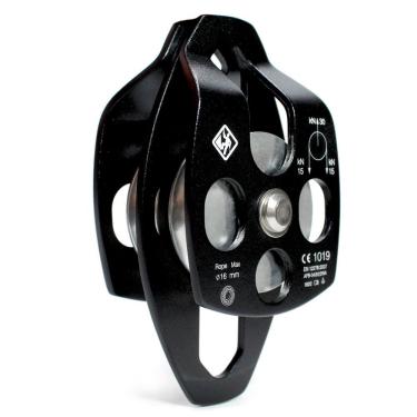 Imagem de Polia Dupla Oscilante Rolamentada Usclimb 30kn Ce Uiaa Para Corda Até 16mm
