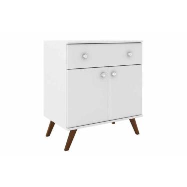 Imagem de Buffet De Sala Jantar Rt3021 2 Portas E 1 Gaveta Branco - Movelbento