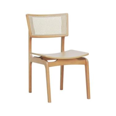 Imagem de Cadeira Apollo Madeira Maciça Encosto Telinha Assento Anatômico - Natu