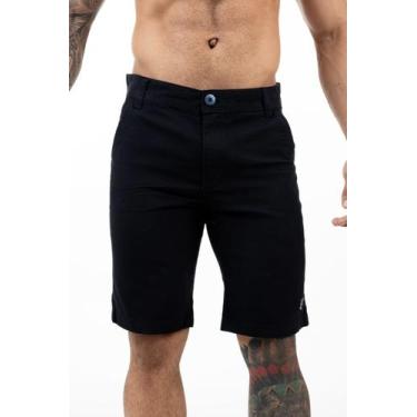 Imagem de Bermuda Masculina Sarja Brim Social  Esporte Fino Colorida - fecike, P