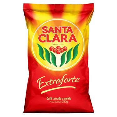 Imagem de Café Torrado e Moído Santa Clara Extra Forte Pacote 250g