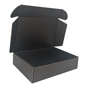 Imagem de CH-BOX Ch-Box, Pacote Com 150 Caixas Pequenas Para Remessa, 9X6X2'', Papelão Ondulado Correspondência Comercial, Pretas (Cm962B-150)