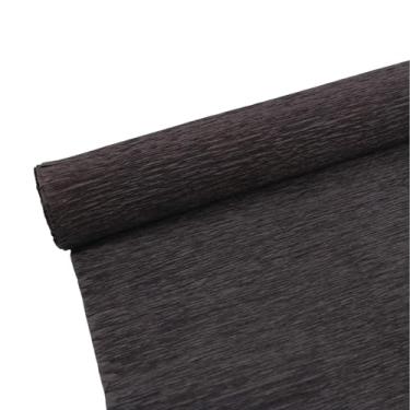 Imagem de ODETOJOY Rolo De Papel Crepom Premium 70G Para Fazer Flores, Branco, Verde, Rosa, Serpentina, 25 Cm Largura, 2,4 M Comprimento (Preto)