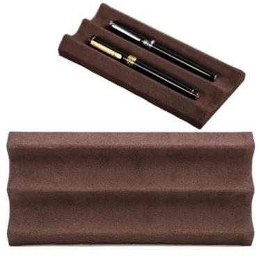 Imagem de EURYNOME Estojo E Suporte De Couro Genuíno - 2 Porta-Canetas Para Mesa