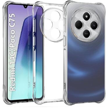 Imagem de Capa Capinha Antishock Reforçada Para Pooco C75 / Reedmi 14C