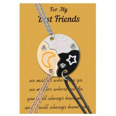 Imagem de KORATER Colar de amizade com 3 peças, para mulheres, homens, amigos, presentes de aniversário (estilo unicórnio), one size, Metal, Sem Pedra Preciosa