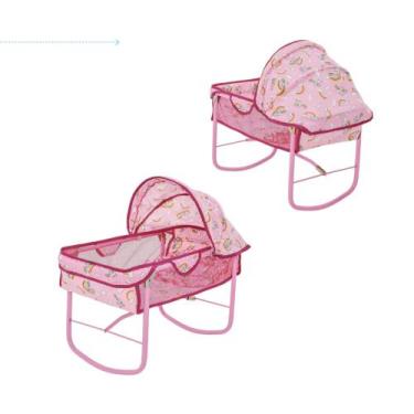Imagem de Berço de boneca bebe cabe bb reborn bercinho balançar ninar com acesor