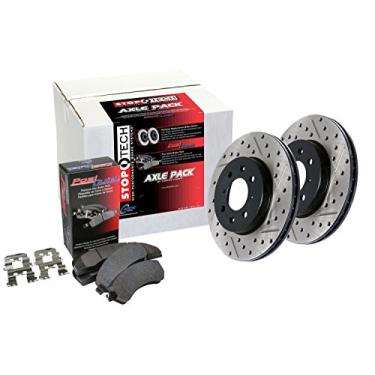Imagem de StopTech 938.46511 Street Axle Pack, Drilled and Slotted, Rear Brake Kit