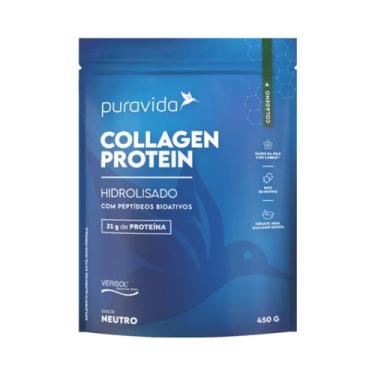 Imagem de Collagen Protein 450g - Pura Vida - Colágeno Verisol, Natural, 450g