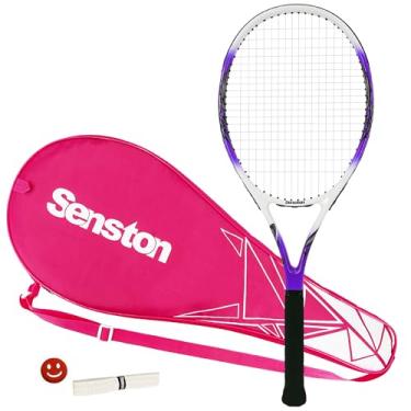 Imagem de Senston 27-Inch Adult Tennis Racket 1 Pack - One-Piece Lightweight Design with Vibration Dampener, Overgrip & Carry Bag
