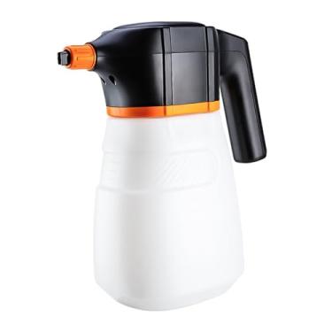 Imagem de WeiLaiKeQi Pulverizador de espuma elétrico para lavagem de carros, bomba de pulverização portátil, multifuncional, recarregável, pressurizado, para veículos, Branco Laranja