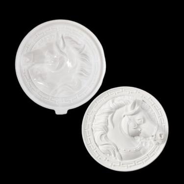 Imagem de XYQHOAC Molde de silicone para pendurar na parede cabeça de cavalo moldes de cabeça de animal molde de resina de cavalo moldes de silicone para resina epóxi faça você mesmo pendurar na parede arte