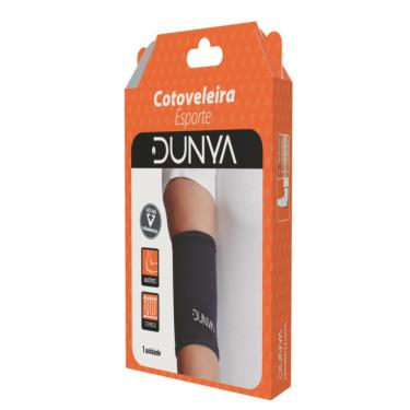 Imagem de Cotoveleira Dunya Esporte Preto P 1 Unidade