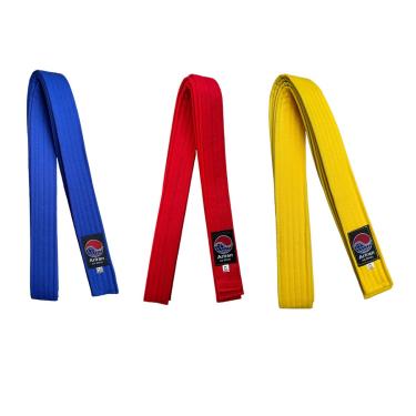 Imagem de Faixa Colorida Artes Marciais Judo Karate Taekwondo Infantil (Verde, M - 2,60m)