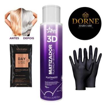 Imagem de Magic Color Matizador 3d Platinum Branco - 500ml
