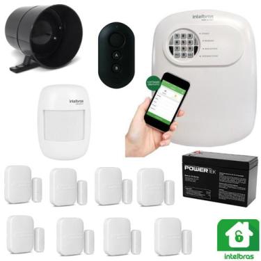Imagem de Central De Alarme Anm 24 Net 08 Sensores Sem Fio Intelbras
