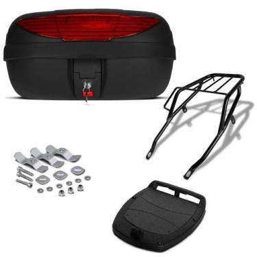 Imagem de Bau 45 Litros Pro Tork + Bagageiro Xlr 125 Cc, VERMELHO, XLR 125 CC