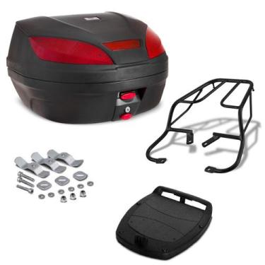 Imagem de Baú Bauleto 52 Litros  Pro Tork Com Bagageiro Cbx 250 Twister 2001 Até