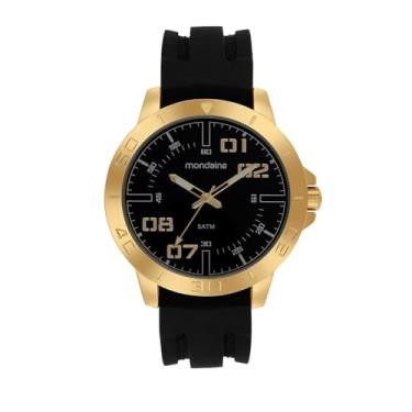 Imagem de Mondaine Relógio Masculino Dourado Pulseira Silicone