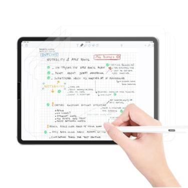 Imagem de QYiiD [Pacote com 3 protetores de tela texturizados de papel para iPad Air 11 polegadas 2025/2024 [7º/6º, M3/M2], filtro de luz azul antireflexo fosco, escrita como papel real, menos reflexo