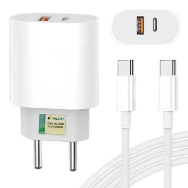 Imagem de Carregador Turbo C/ Fonte 40w Cabo Tipo-c P/ Smartphone Celular Notebo