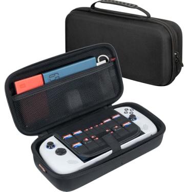 Imagem de ButterFox Estojo de transporte grande para Lenovo Legion Go S portátil, compatível com as versões Windows e Steam Desktop, serve para carregador, bolso para bateria grande de 65 W - Preto