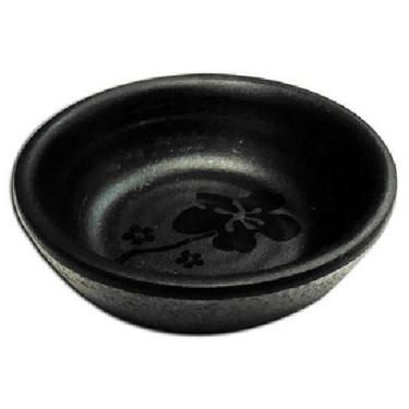 Imagem de Molheira De Melamina Japonesa Redonda Black Kanpai 7Cm De Ø