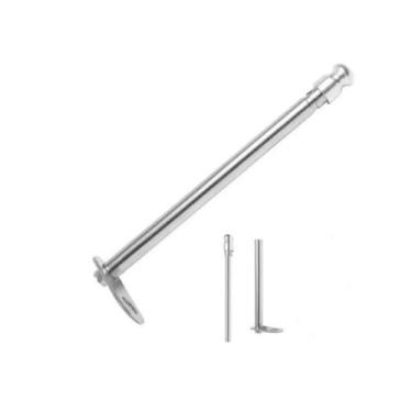 Imagem de Antena Corta Pipa 7 Estágios Fixo Retrovisor Guidao Moto Bike(Prata)