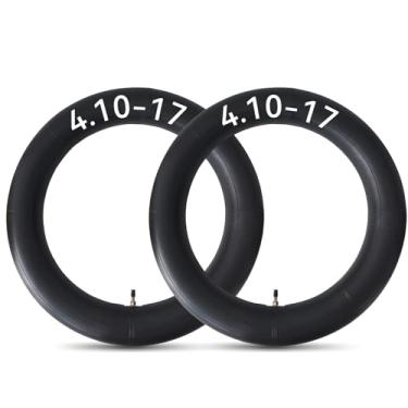 Imagem de Pacote com 2 tubos internos 4.10-17 3.50-17 4.00-17 4.50-17 110/90-17 120/90-17 120/80-17 tubo de pneu para motocicletas com haste de válvula reta TR4
