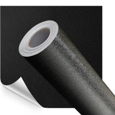 Imagem de Papel de Parede Adesivo Autocolante Sala Quarto Cozinha Banheiro Marmorizado Preto imita Marmore Envelopamento Móveis Lavável Rolo MARMORIZADO PRETO 5 METROS x 45CM