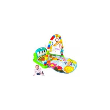 Imagem de Tapete atividade interativo bebê mobile piano musical verde - Toy King