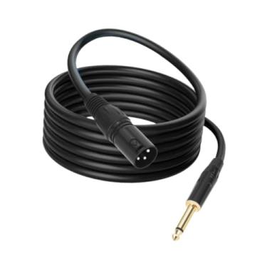 Imagem de Generic TS 1/4 6,35 Male a XLR Macho de Audio Cabo de Audio Conexão de Cabo de Cabo Mono Double para o Stage de Home Theater, 2 Milhões