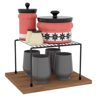 Imagem de Decasa - Organizador de Armário Aramado Prateleira 22cm Preto