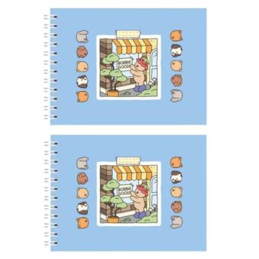 Imagem de Kit 2 Bobbie Goods Livros De Colorir Capa Dura 50 Folhas, Azul