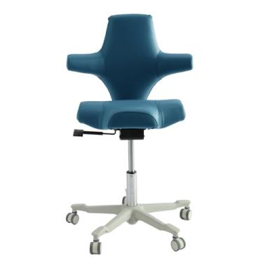 Imagem de LIMKOMES Cadeira de assistente odontológico B-ultrassom cadeira odontológica microfibra com várias posições sentadas rolante assento giratório ergonômico suporte traseiro banco dentista para clínicas