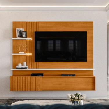 Imagem de Painel Bancada Suspensa Para TV 60 Polegadas Atena - 7 Decor - Madetec