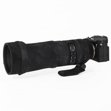 Imagem de CHASING BIRDS Revestimento de lente impermeável camuflado para TAMRON 150-500 mm F5-6.7 Di III VC VXD capa protetora de lente à prova de chuva (preto sombra, montagem E/X)