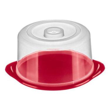 Imagem de Porta Bolo Plástico-Cor Vermelha-SANREMO