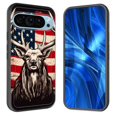 Imagem de JHYYTUJTYP Capa para Pixel 10 Pro XL, [Teste de queda de grau militar] Capa protetora resistente à prova de choque resistente para Google Pixel 10 Pro XL 6,8 polegadas 2025, design camuflagem veado