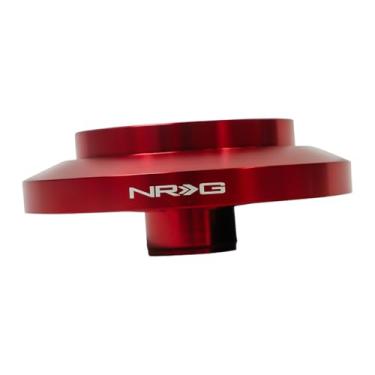 Imagem de NRG Innovations Cubo curto para volante estilo corrida, eixo de direção de alumínio bloqueável, unidade adaptadora de liberação rápida com padrão de parafuso de 6 x 70 mm, compatível com BMW 01-06