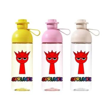 Imagem de Garrafa De Água Esportiva De Grande Capacidade 600ml Antiqueda Portáti