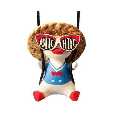 Imagem de Pingente De Carro Em Forma De Pato Fofo Para Espelho Retrovisor, Acess