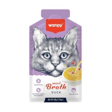 Imagem de Wanpy Sopa Caldinho Para Gatos 50g Pato Duck| Petisco Úmido Natural Tipo Sheba Whiskas Fancy Feast